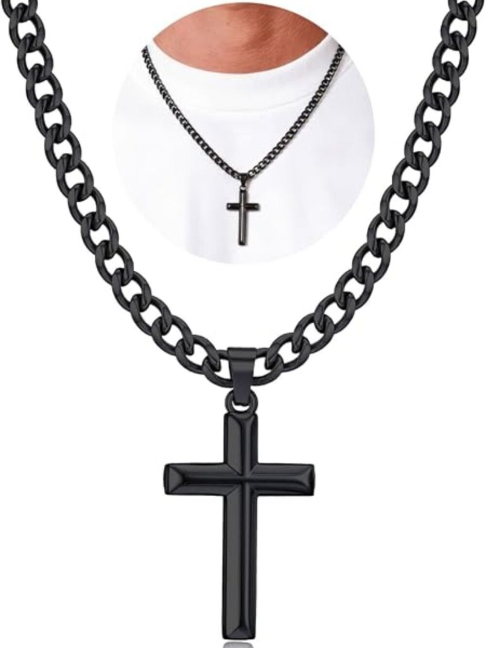 MOOHAM Cross Necklace